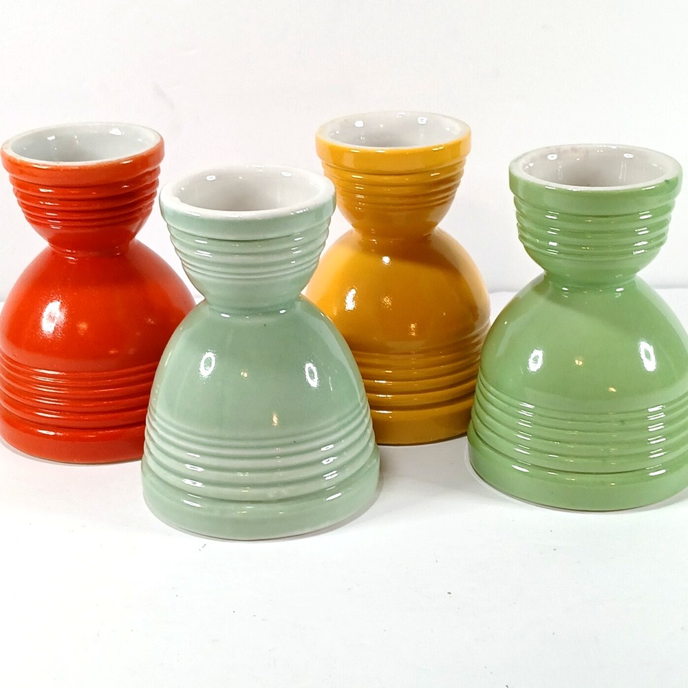 Double Egg Cups Hankscraft Fiesta Go Alongs Set of 4 READ DESCRIPTION
